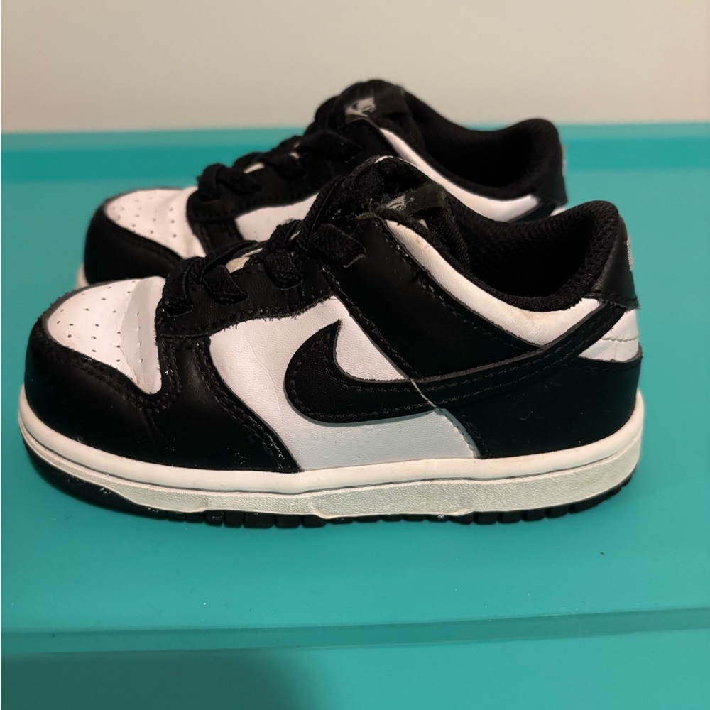 Nike Black and White Swoosh Sneakers